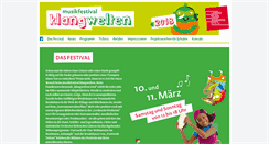 Desktop Screenshot of musikfestival-klangwelten.de