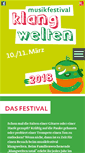 Mobile Screenshot of musikfestival-klangwelten.de